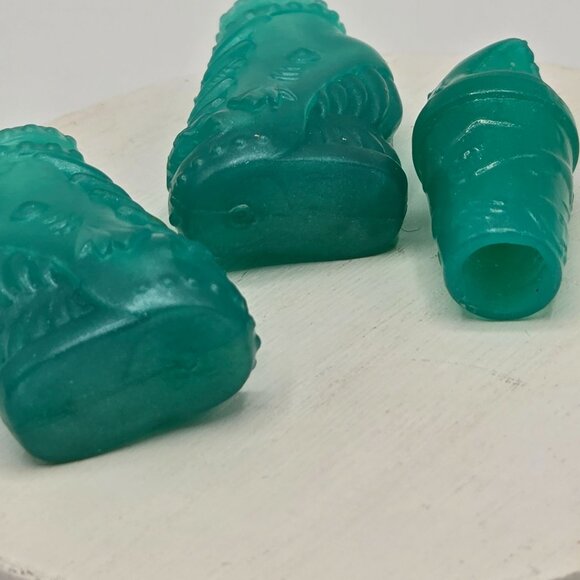 Monster High Toralei Stripe Freaky Field Trip Teal Jelly Shoes & Green Shark Dri - Picture 4 of 4